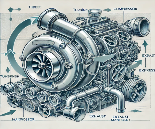 آشنایی کامل با قطعات اصلی توربو شارژ و بررسی نحوه عملکرد آن ها