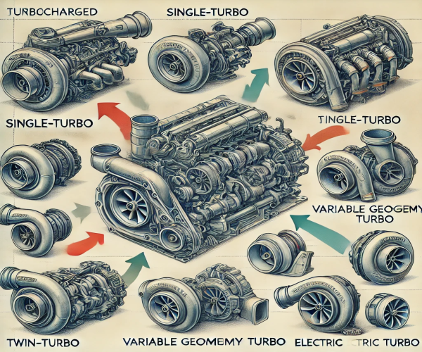 انواع موتور توربو شارژ
