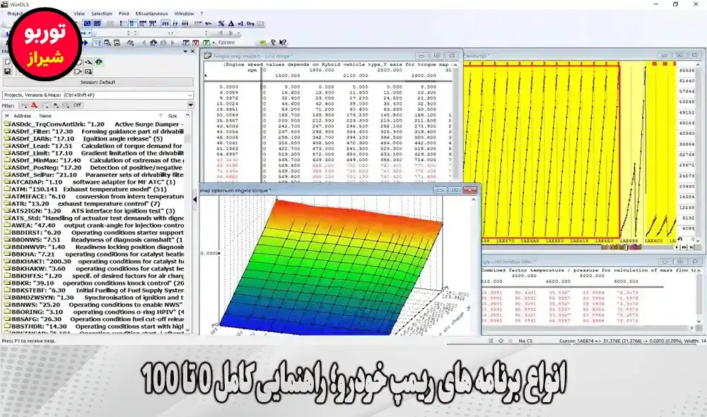 انواع برنامه های ریمپ خودرو در شیراز
