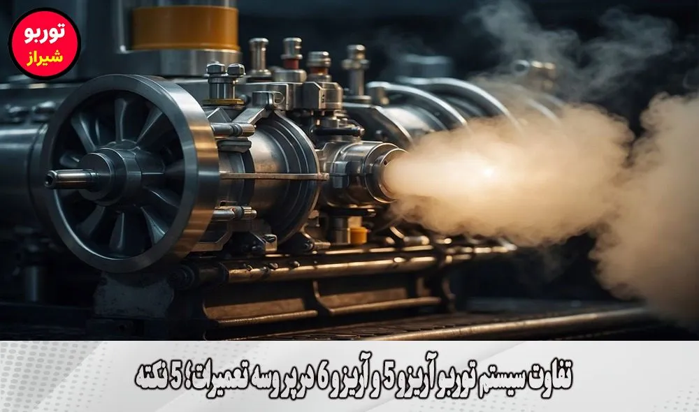 تفاوت سیستم توربو آریزو 5 و آریزو 6 در پروسه تعمیرات
